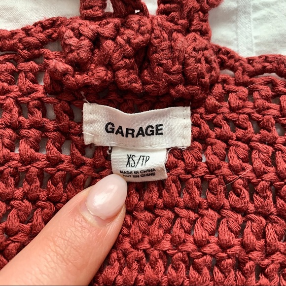 Dark Red Boho Bra Top Garage - XS - Picture 6 of 6